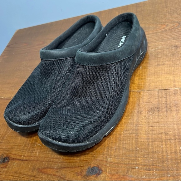 Merrell Shoes - Merrell breeze black slip on mules sneakers size 9